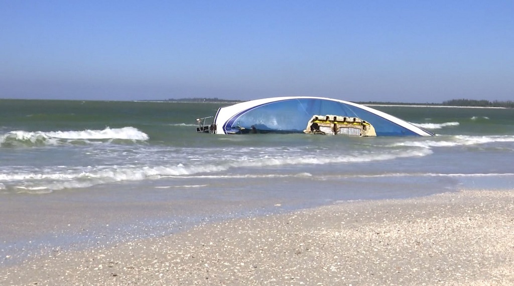 Sailboat capsizes during rough water conditions near Marco Island