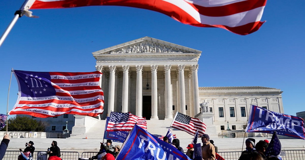 Supreme Court rejects Texas bid to overturn election results in four states