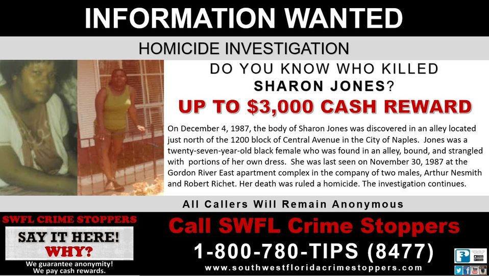 Crime Stoppers still looking for answers 33 years after woman’s death in Naples