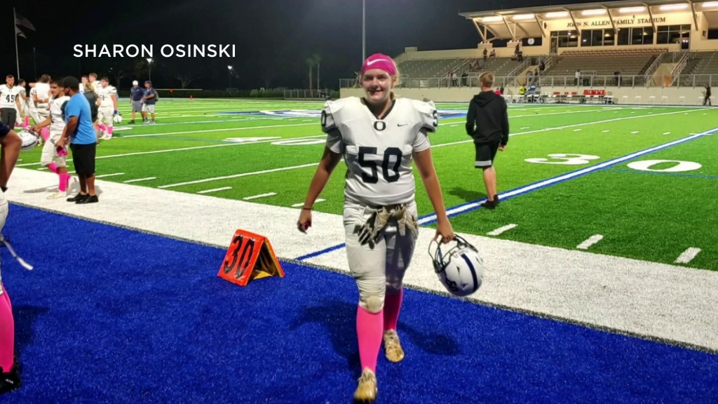 Oasis HS football player: ‘If you play like a girl, you play like a beast’