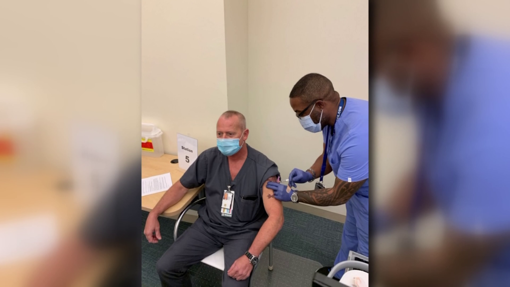 ‘Right as rain’: Staffers receive Moderna vaccine at Lee County VA Hospital