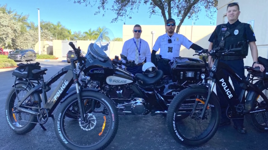 Cape Coral police are testing electric bikes for their patrols