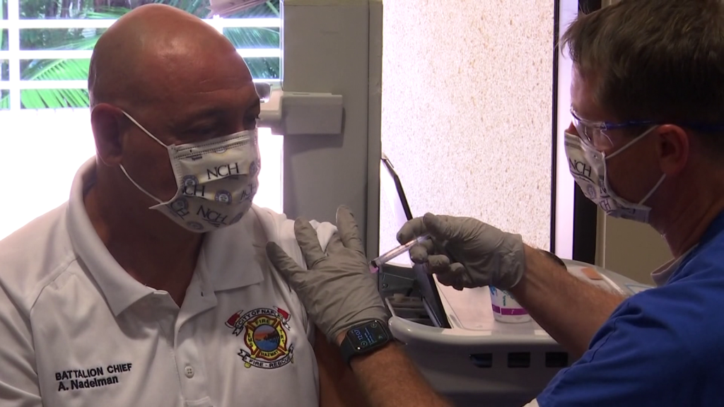 Collier County EMS and paramedics begin to get vaccinated