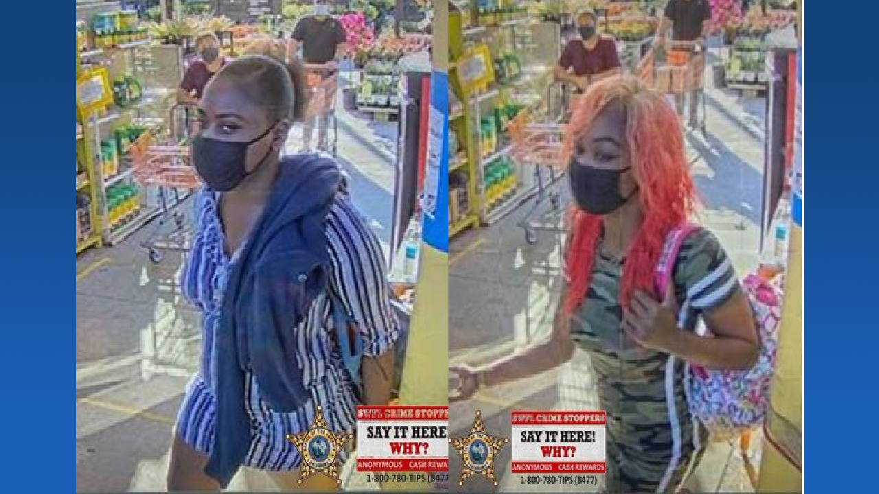 Crime Stoppers Looking For 2 Women Accused Of Stealing From Home Depot In North Fort Myers