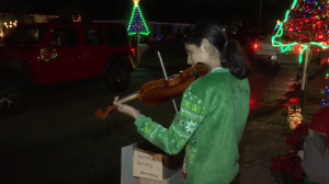 sidney cramer, 16, plays her violin