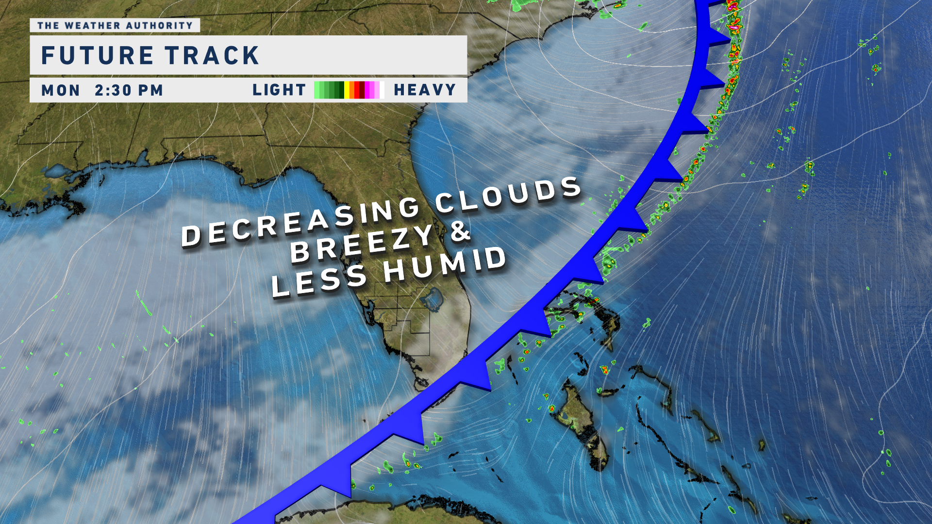 Cold front moves through Monday - WINK News