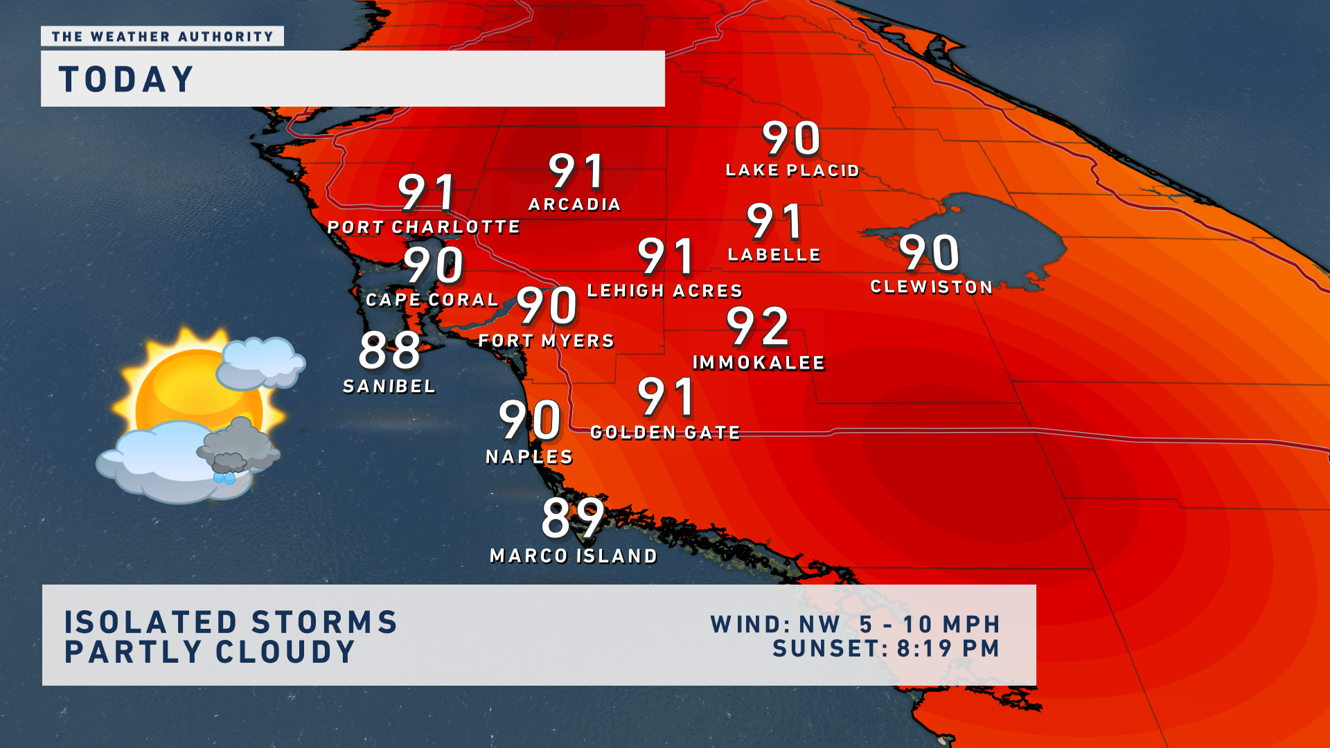 Typical Summertime Weather Returns For The Work Week - WINK News