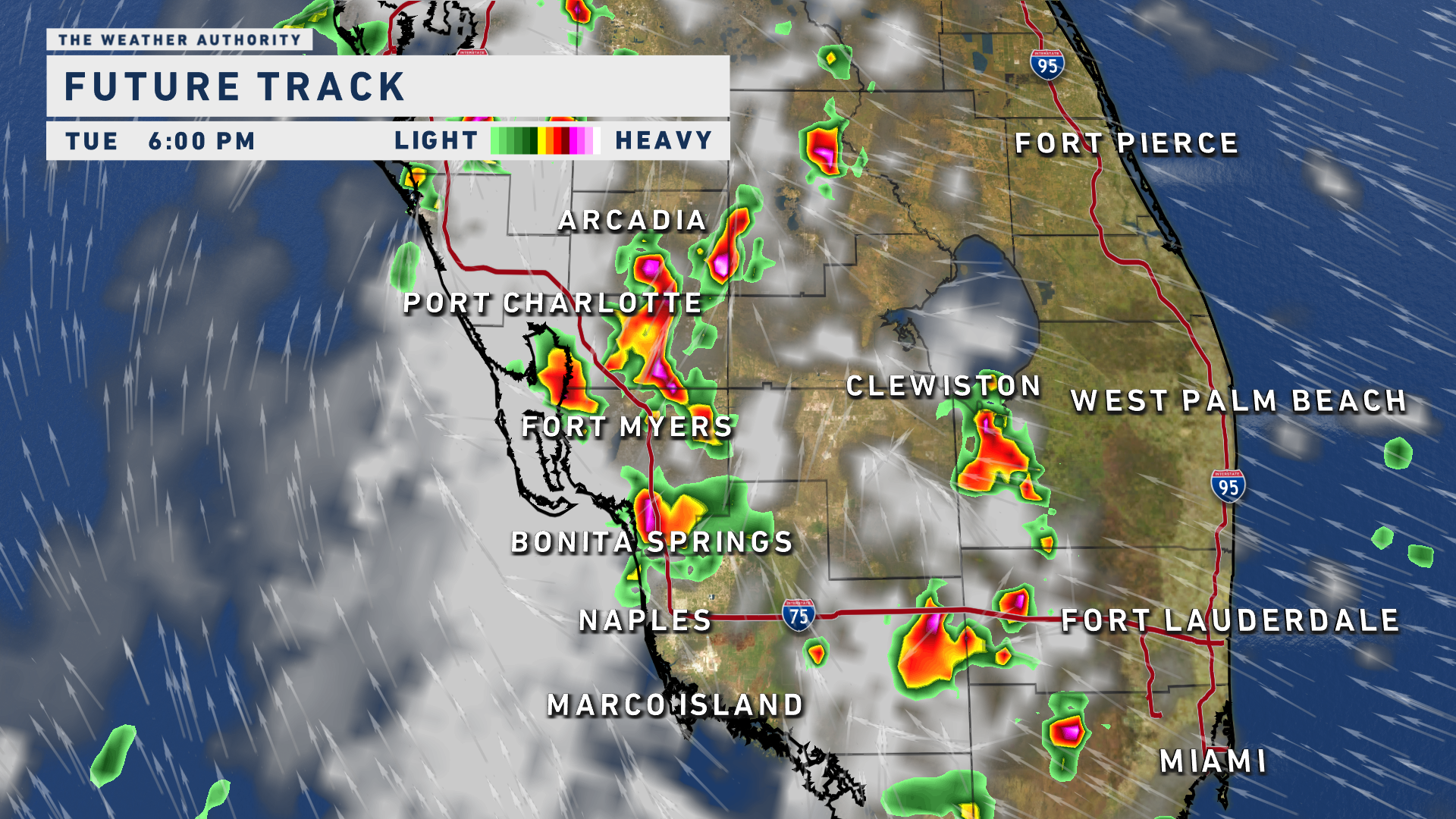 More Scattered Storms Tuesday Evening - WINK News