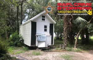 Deputies are looking for someone who stole a tiny house from a North Fort Myers parking lot Tuesday afternoon.