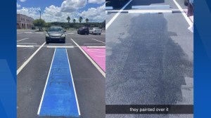 Parking lot painting