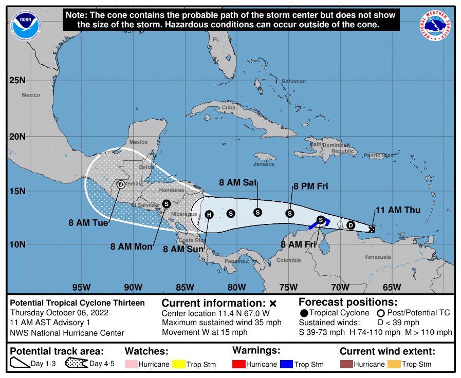 Potential Tropical System 13 Forms, Likely To Become Hurricane Julia ...