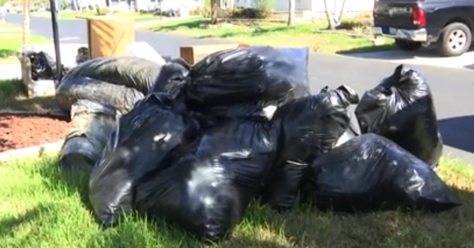 Black plastic 2024 bags disposal