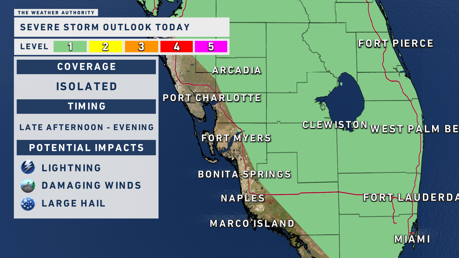 Scattered storms return Tuesday with highs in the 90s