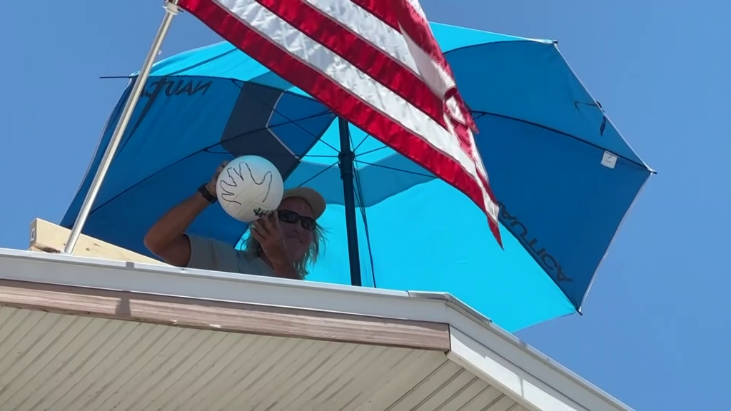 Rick on the roof ends protest after six days on his Fort Myers Beach garage