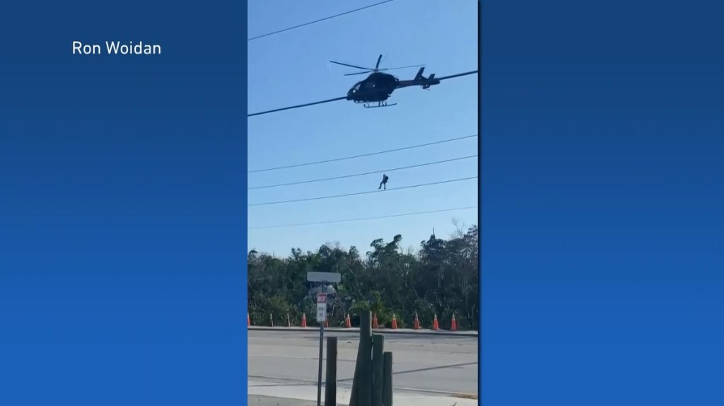 helicopters remove boat