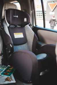car seat in modern vehicle