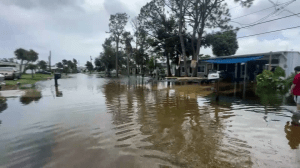 Flooding in Port Charlotte after Hurricane Idalia