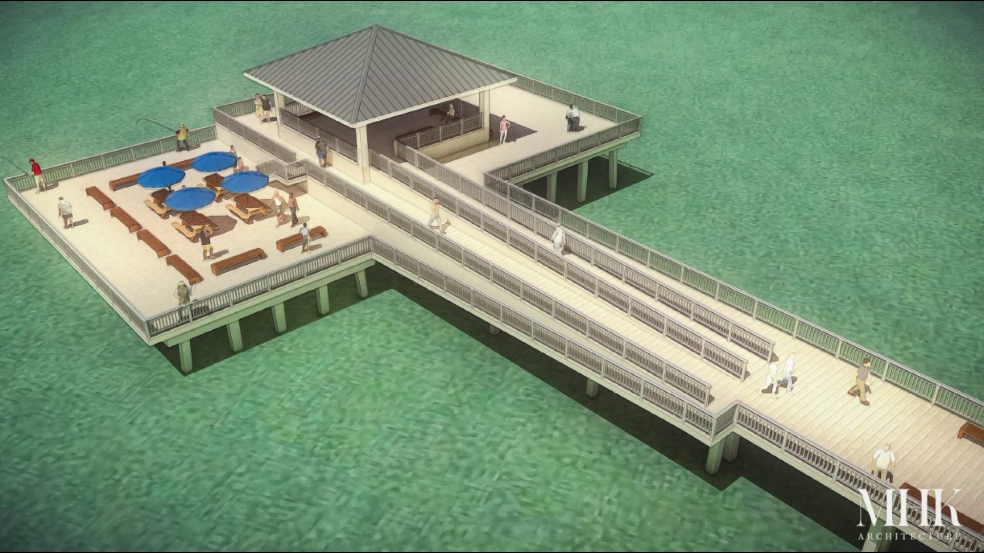 Digital rendering of new Fort Myers Beach pier to be presented