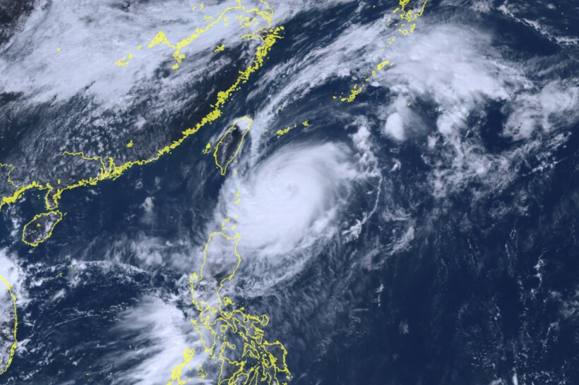 Taiwan issues rain and strong wind alerts for Typhoon Koinu