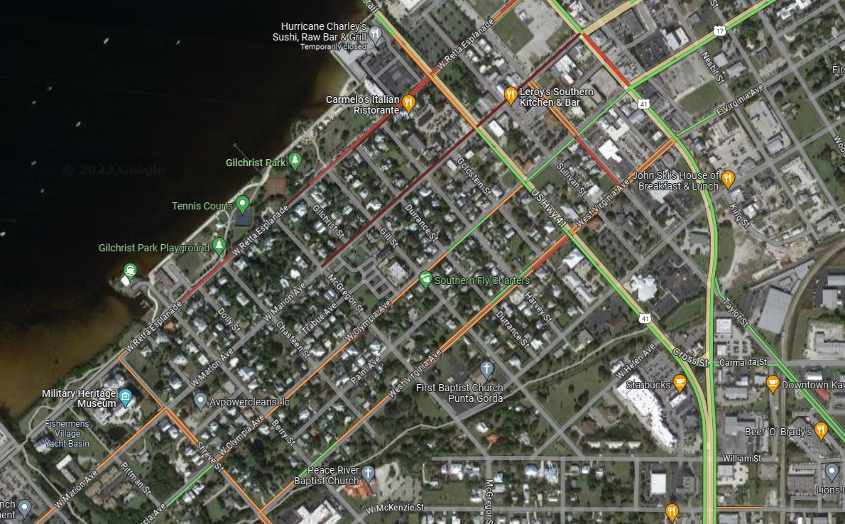 Road closures in Punta Gorda's historic district for Halloween