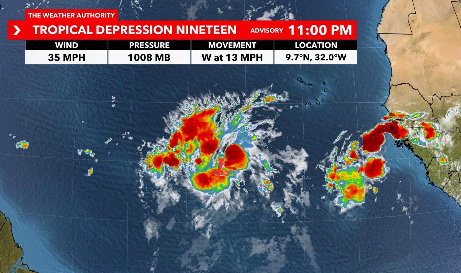 Tropical Depression 19 And Possible Tropical Disturbances