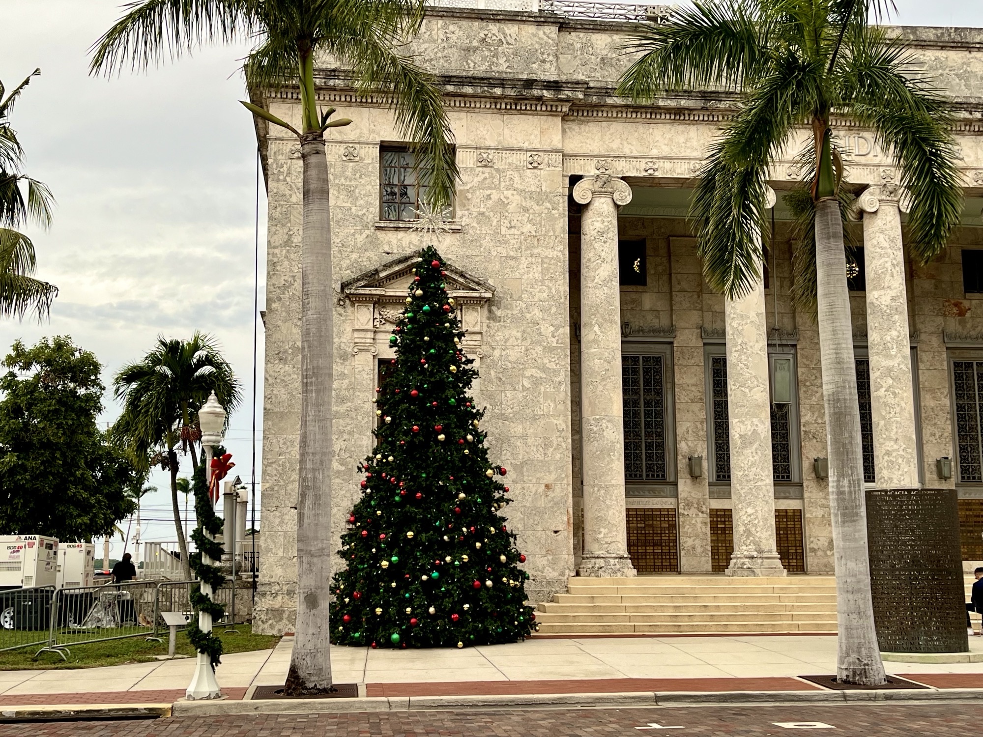 Christmas tree lighting ceremony in downtown Fort Myers