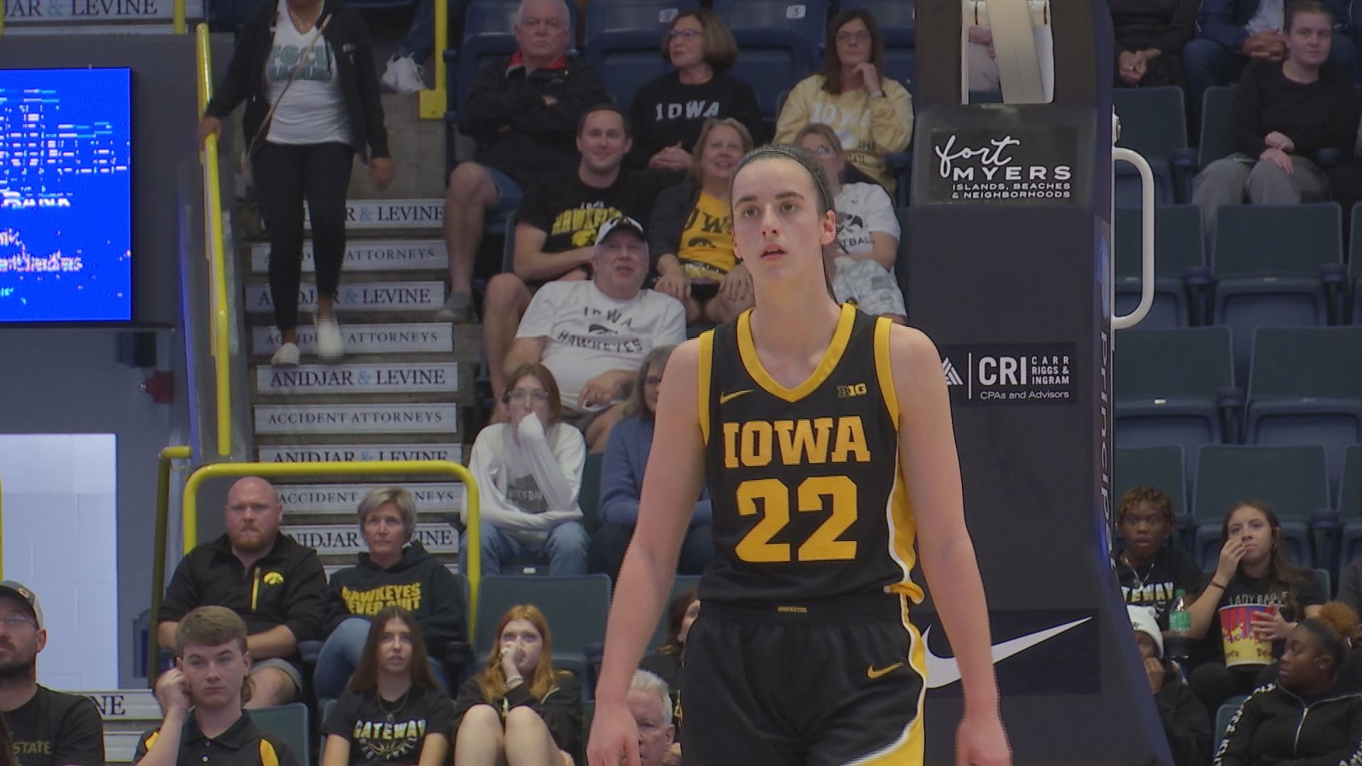 Iowa’s Caitlin Clark shines in Gulf Coast Showcase win over FGCU