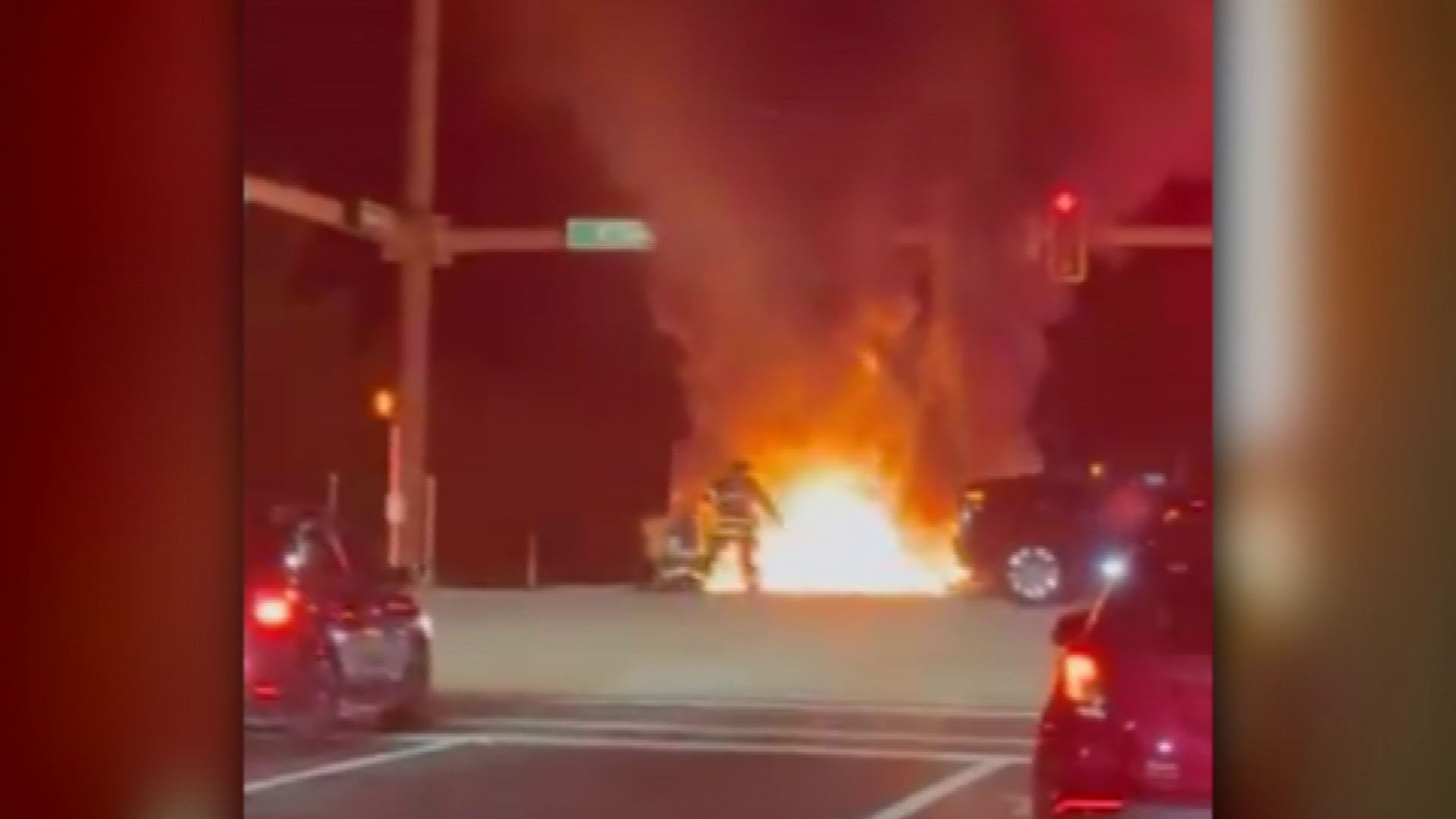 Young Woman Survives Severe Burns On After Fiery Car Crash