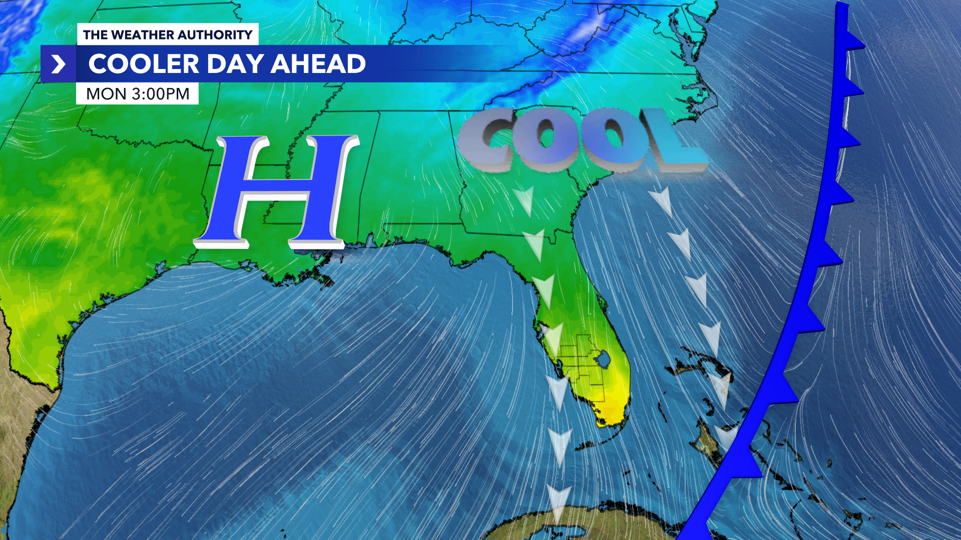 A Cold Front Drops Temperature Before Mid-week Scattered Storms