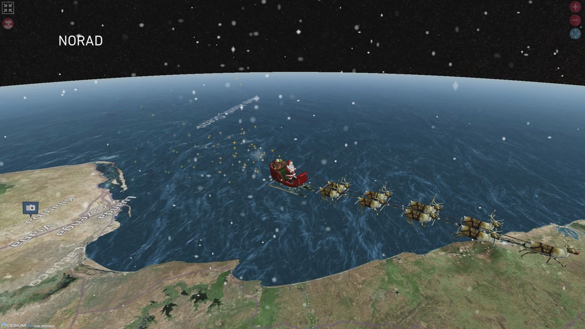 NORAD Tracks Santa's Christmas Eve route for 68th year