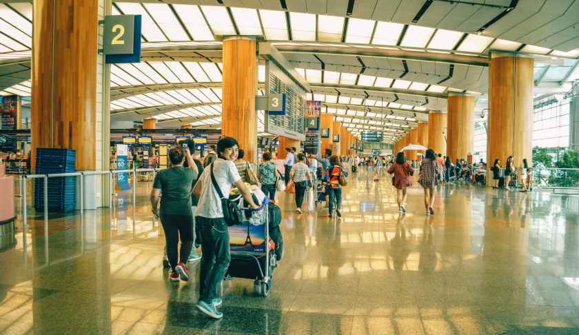 people standing inside airport