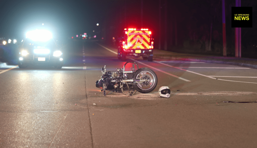 The aftermath of a motorcycle crash in Golden Gate. CREDIT: WINK News