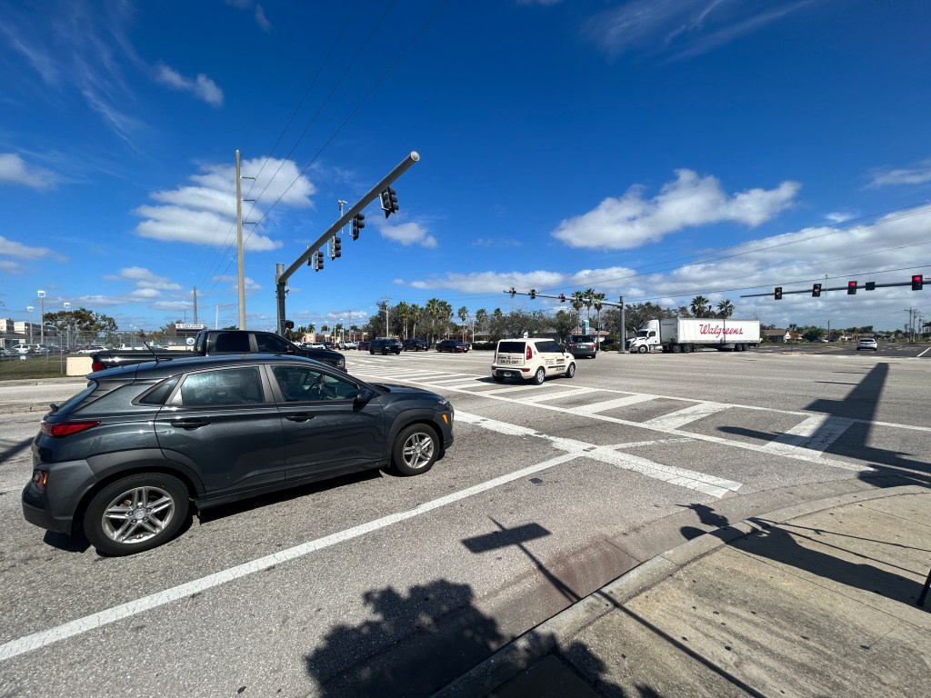 Intersection right off of Cape Coral high school
