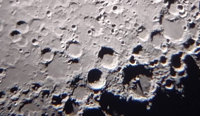 A close up image of the moon. CREDIT: Michael Derengowski, East Lehigh Acres