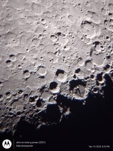 A close up image of the moon. CREDIT: Michael Derengowski, East Lehigh Acres