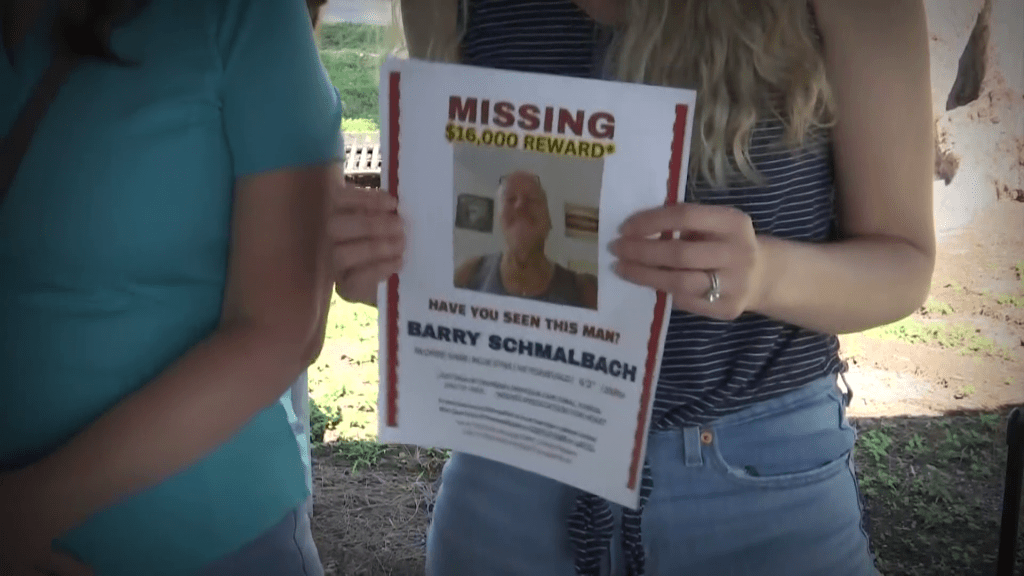 Flyers Schmalbach's family handed out during their search. CREDIT: WINK News