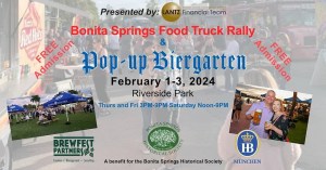 The Bonita Springs Historical Society is set to host its first annual Bonita Food Truck Rally and Pop-up Biergarten.