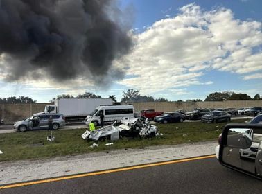 Vehicle believed struck by plane after it crashed on I-75