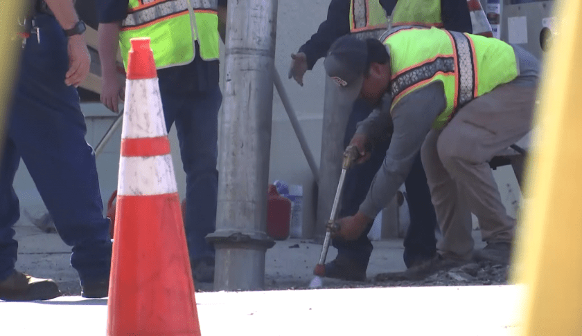 water main break