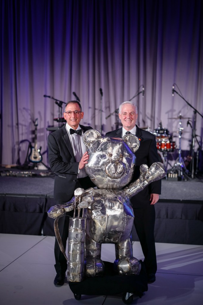 Dr. Mark Gerber and CEO of Jack Nicklaus, Matt Love with "Teddy the Bear"
CREDIT: NCH 