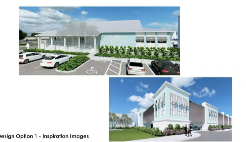 First design option for Cape Coral Yacht Club.
