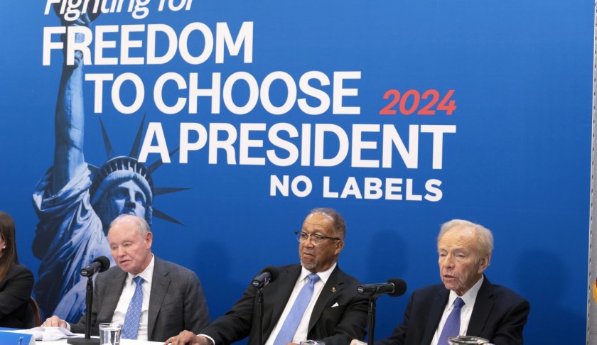No Label leadership at the National Press Conference in January.