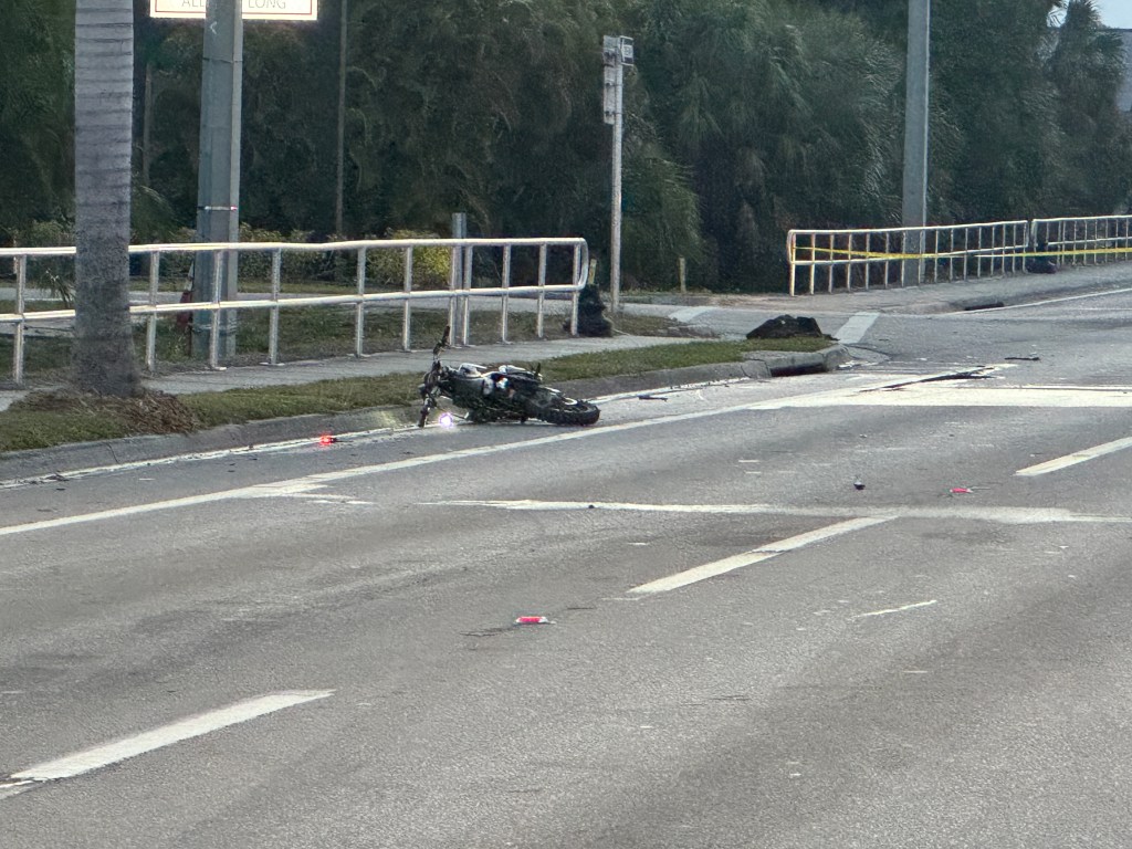 Fatal motorcycle crash on Martin Luther King Boulevard