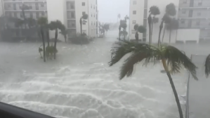 Flooded streets in SWFL