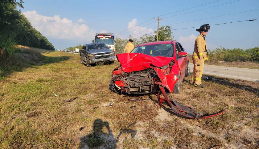 car crash, Corkscrew Road and TPI Road