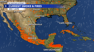 Fires creating haze in Southwest Florida. CREDIT: WINK News
