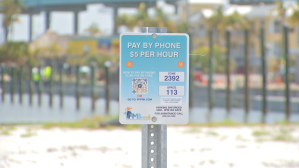 QR Code Parking Signs at Fort Myers Beach