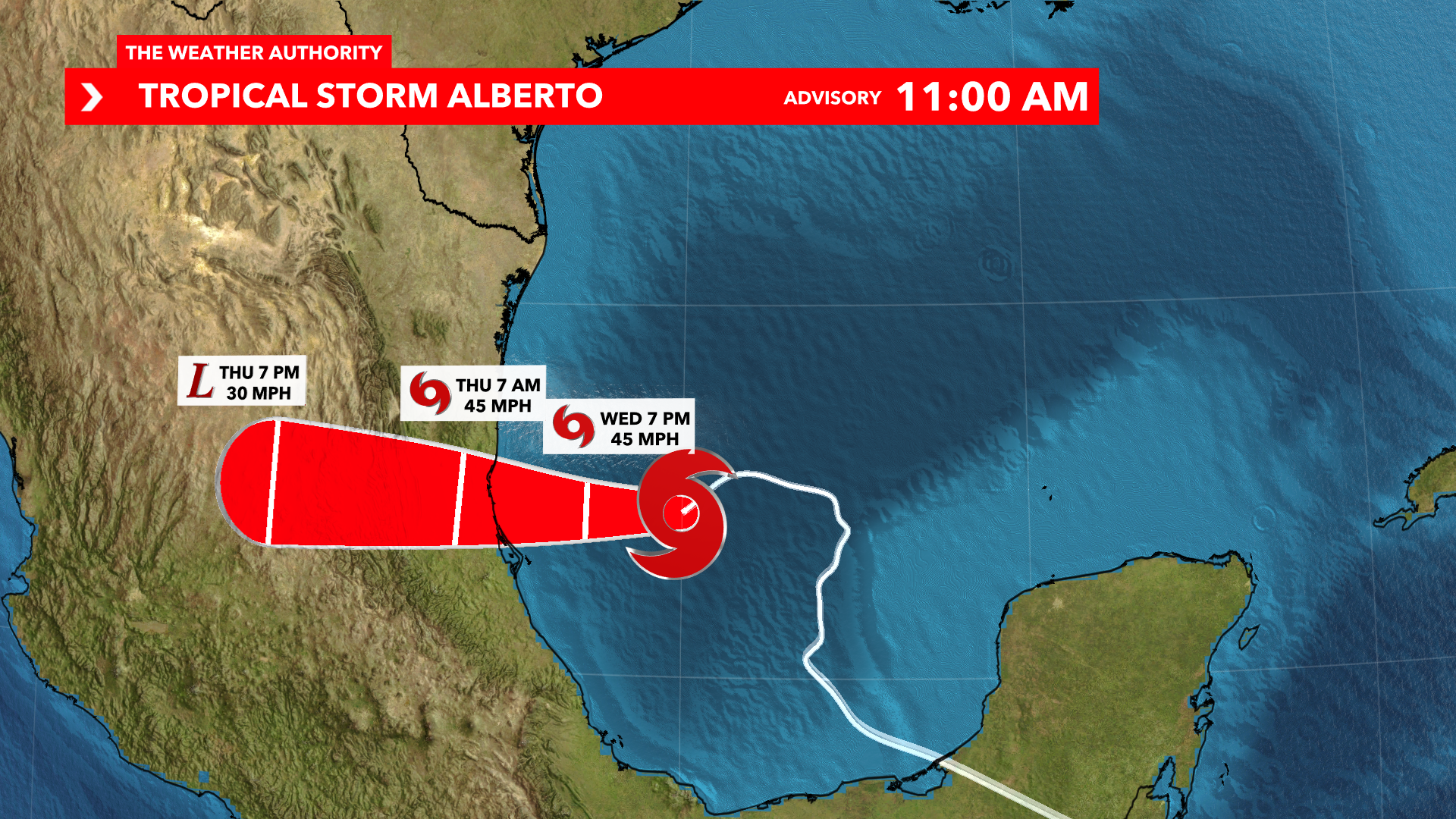 Tropical Storm Alberto Forms In The Gulf Coast