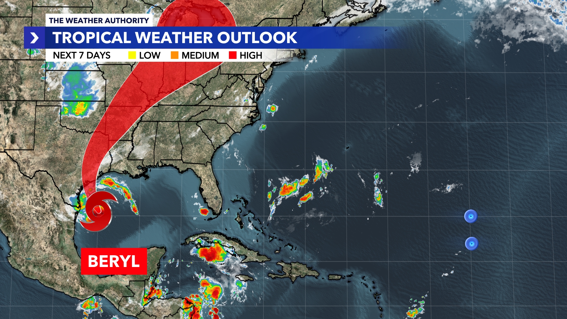 Beryl continues toward the Texas coast; expected to strengthen - WINK News