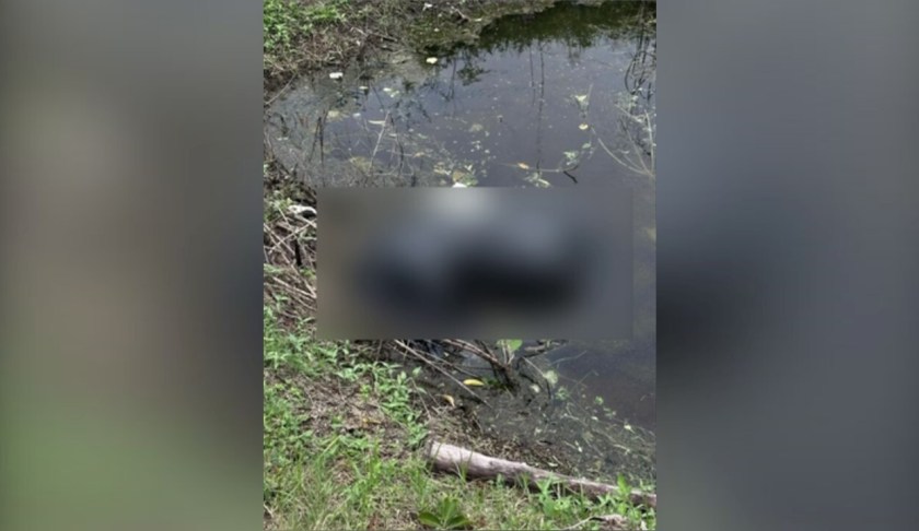 The body of a dog found by a Lehigh Acres canal in a bag. LCSO investigating.